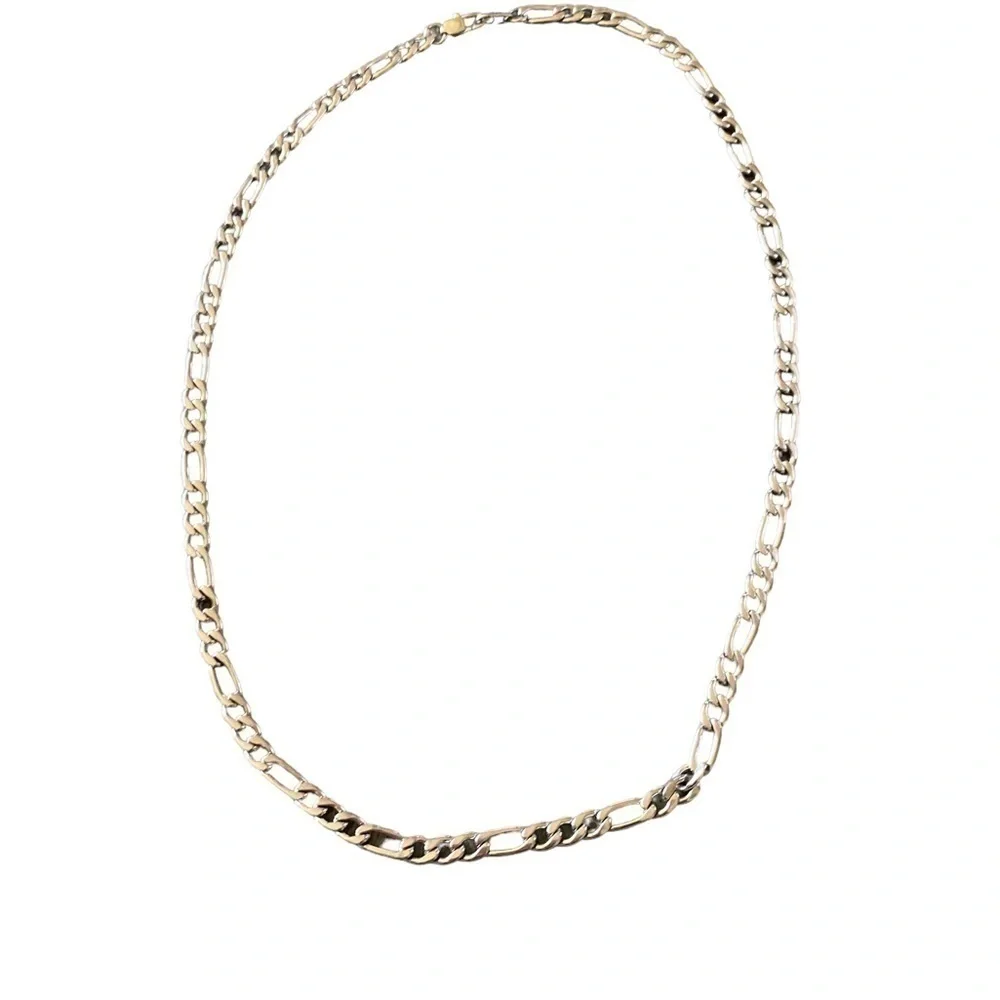 FIGARO LINK CHAIN-18 INCHES-STAINLESS STEEL